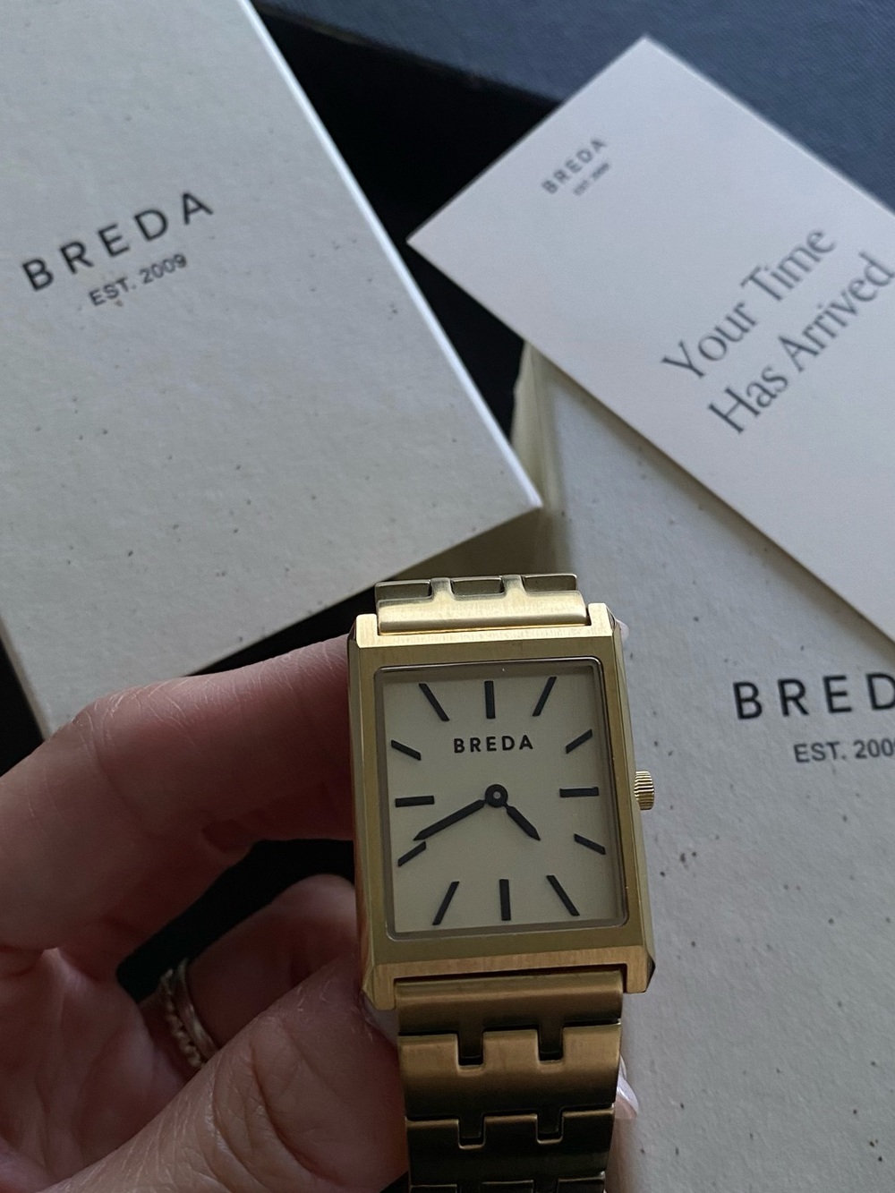 Breda Gold Tone Watch